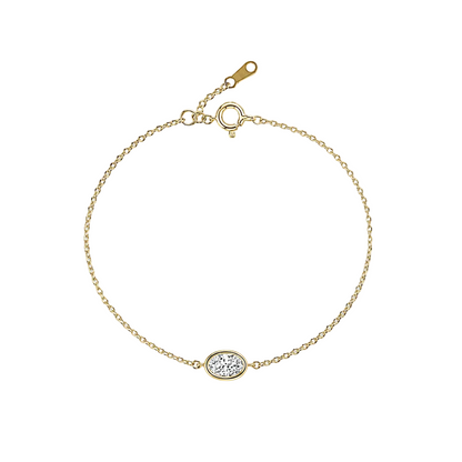 Oval Solitaire Bracelet