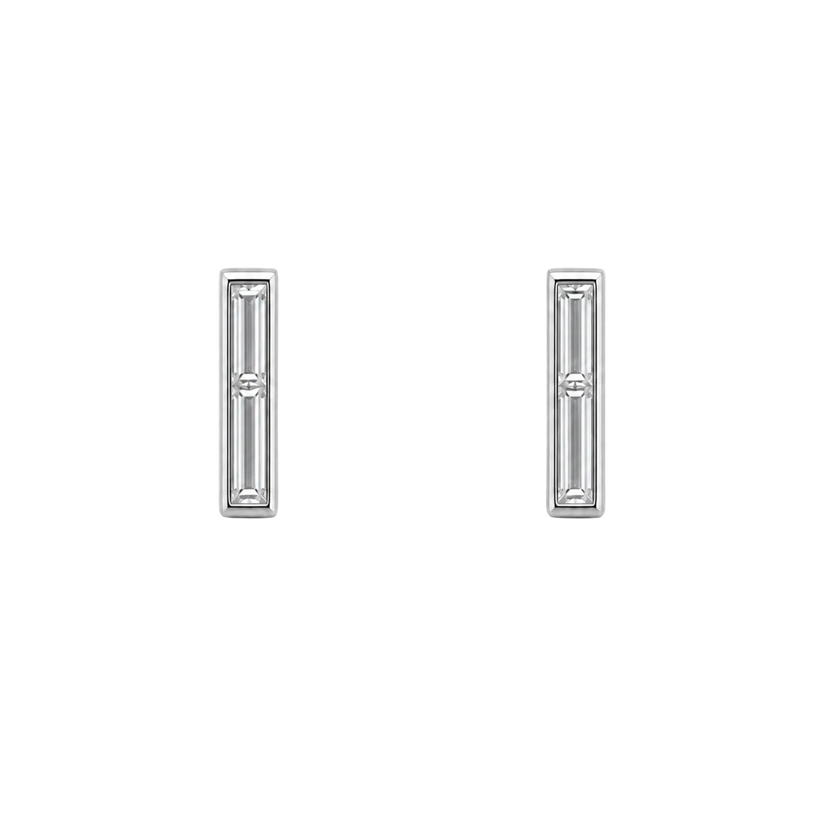 Twin Baguette Studs