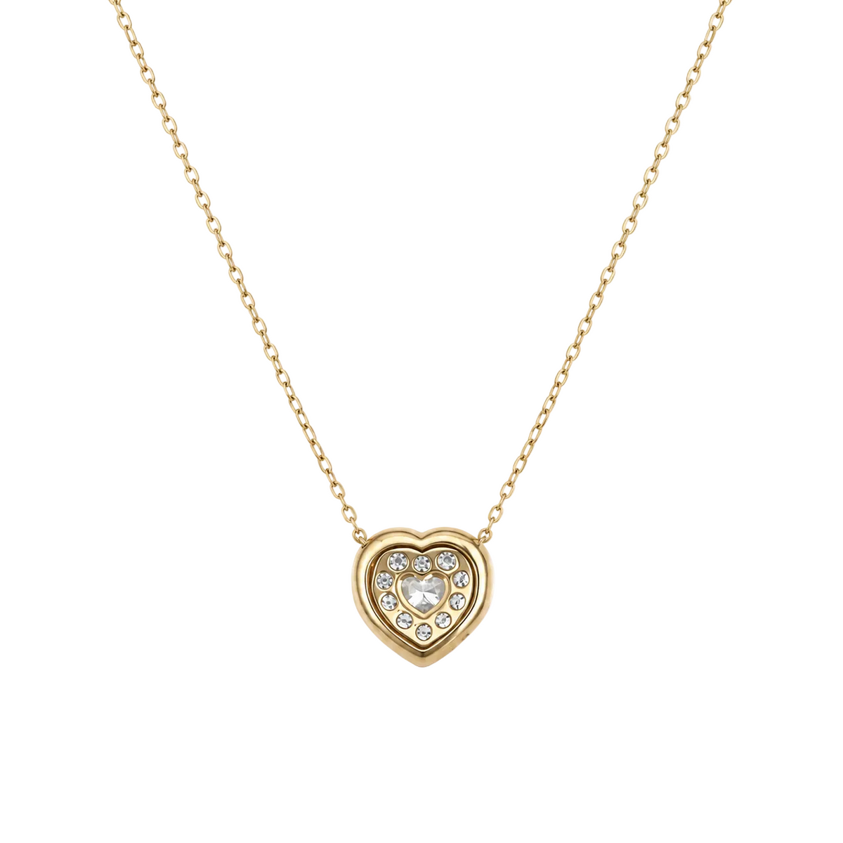 Pavé Heart Diamond Necklace
