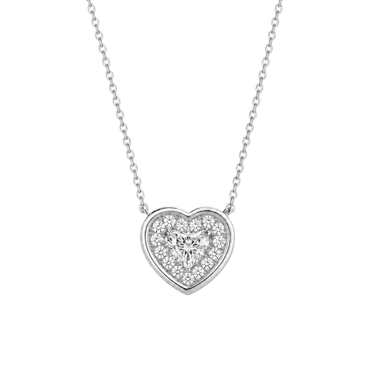 Pavé Heart Diamond Necklace