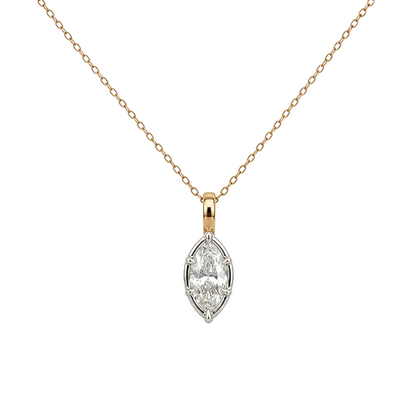 Georgian White Eye Pendant