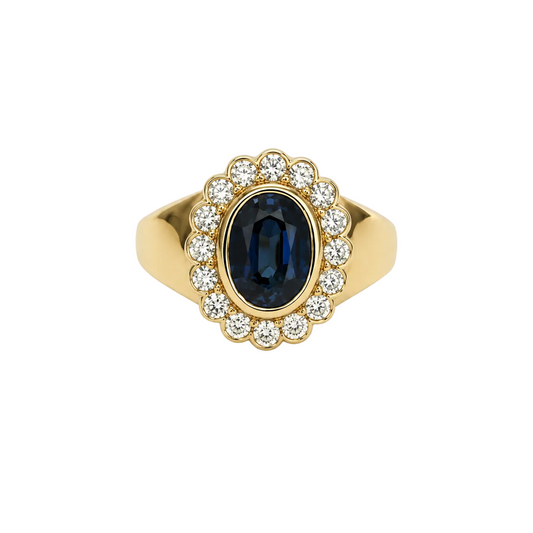 Regent Signet Ring in Midnight
