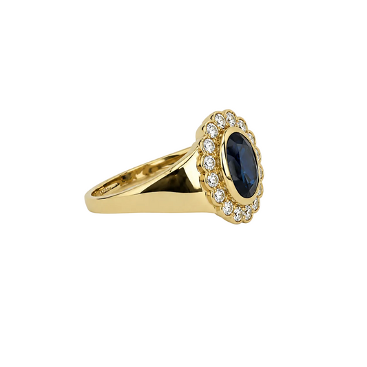 Regent Signet Ring in Midnight