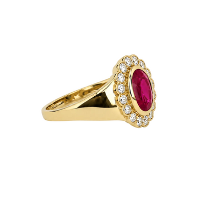 Regent Signet Ring in Crimson