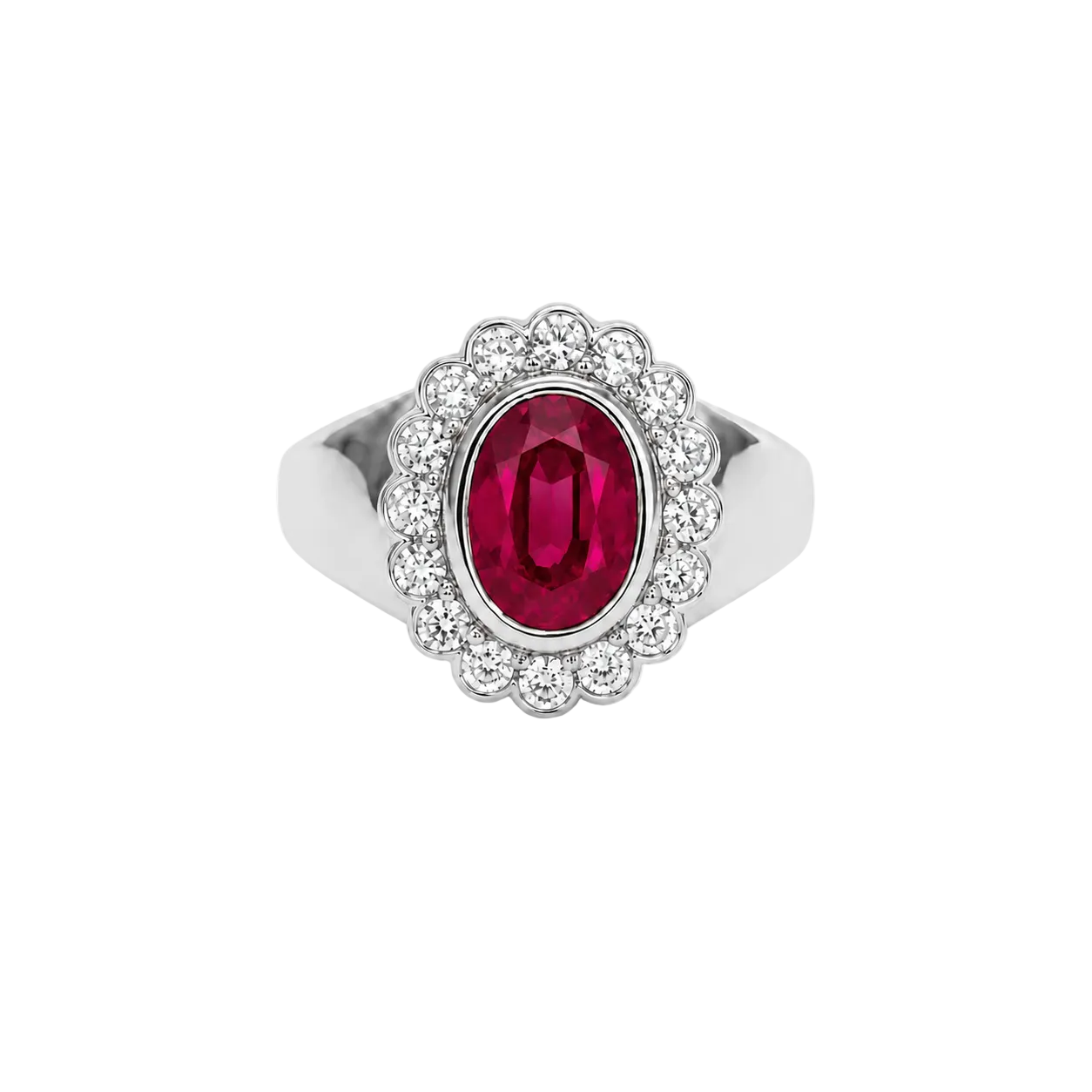 Regent Signet Ring in Crimson